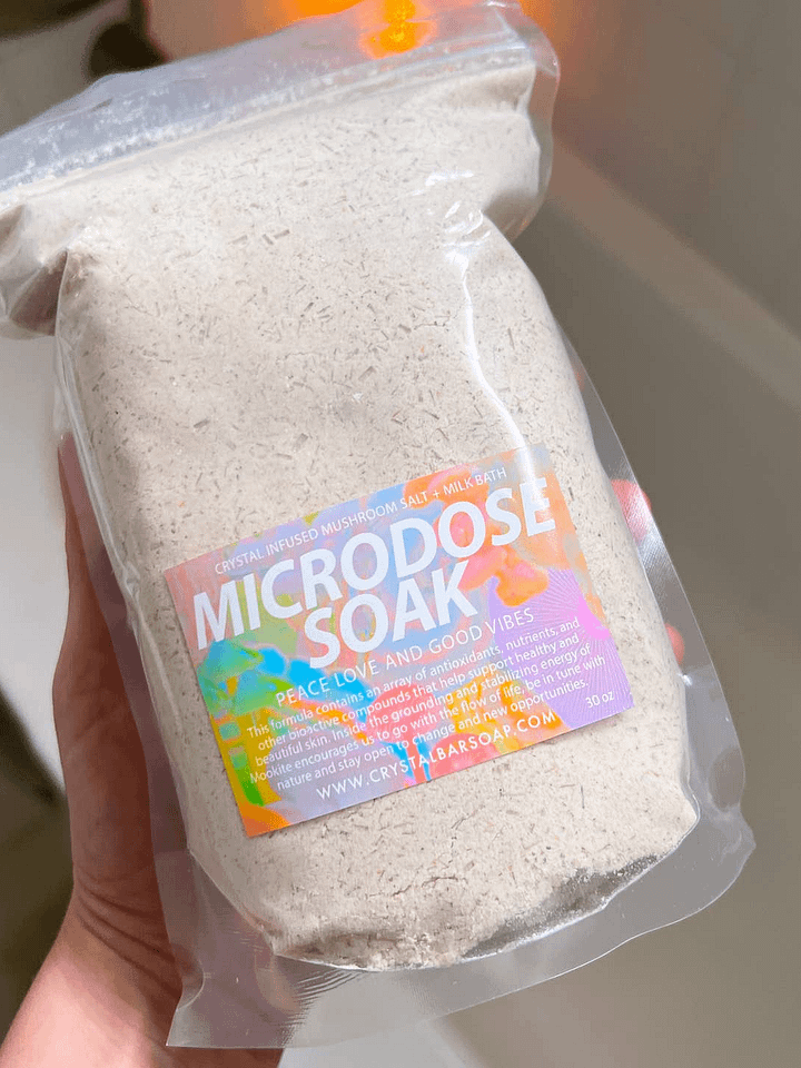 Microdose Soak: Mushroom Salt + Milk Bath Salt product image (1)