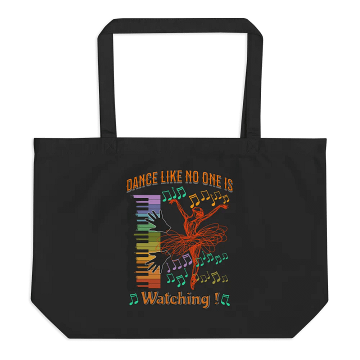 Dance Like No One Is Watching Ballet Rainbow Organic Tote Bag product image (1)