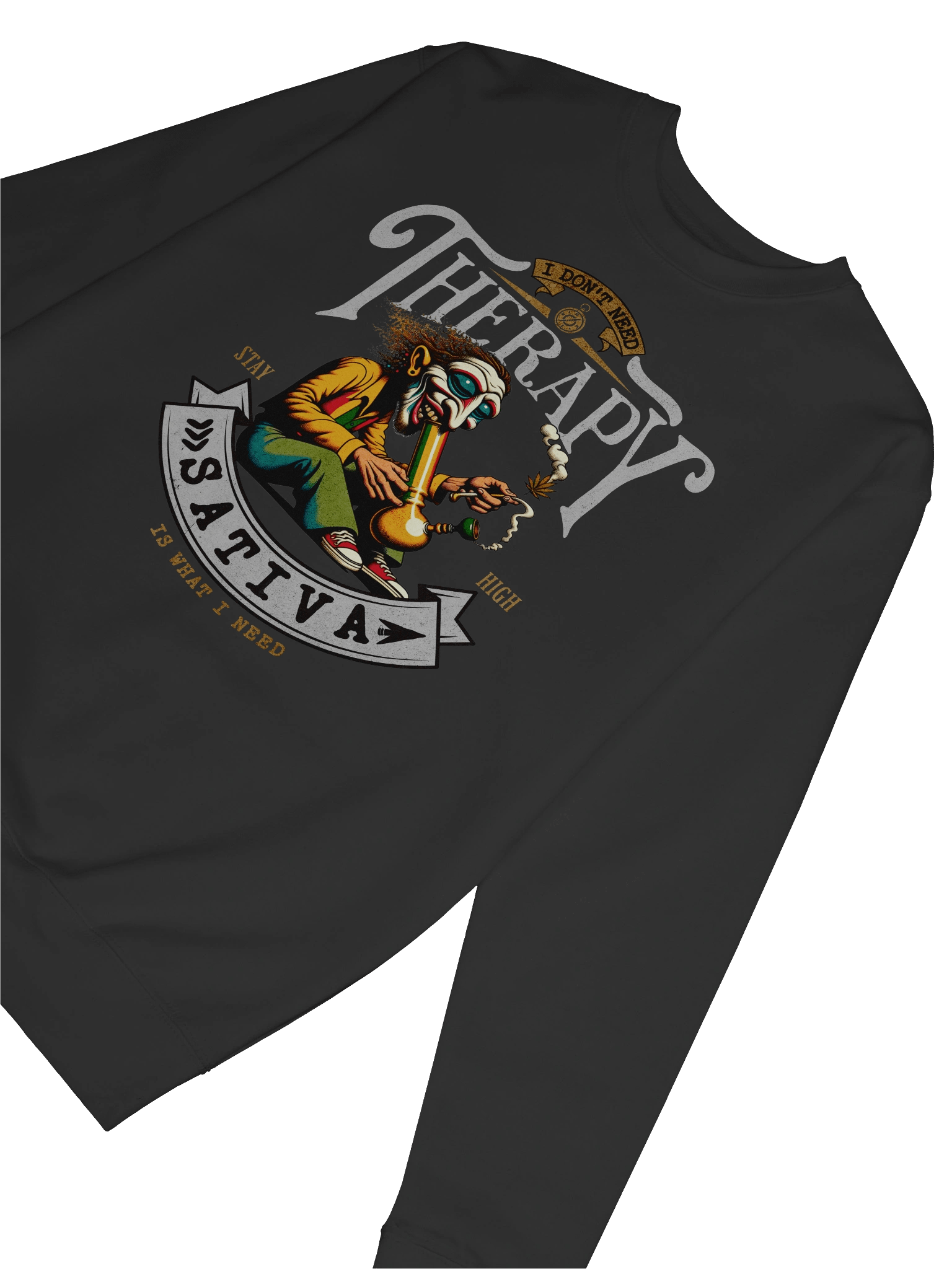 PSYCHEDELIC - I Don’t Need Therapy - SATIVA | Premium Unisex Sweatshirt product image (7)