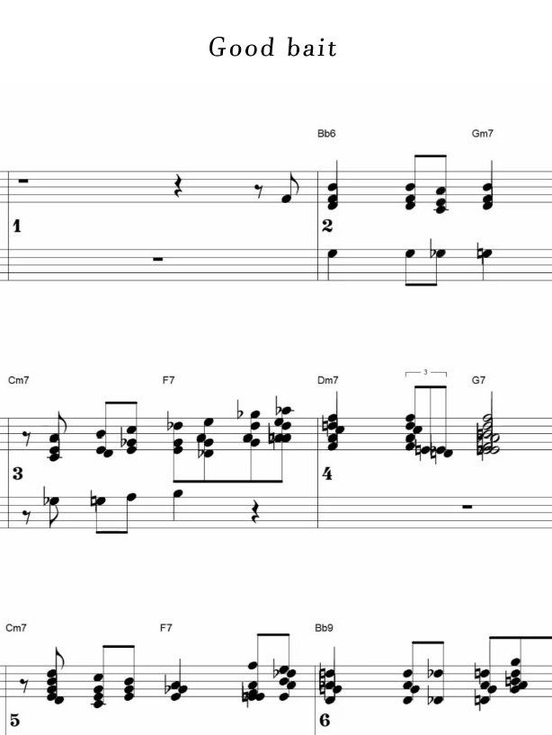 Good bait - Piano sheet music product image (1)