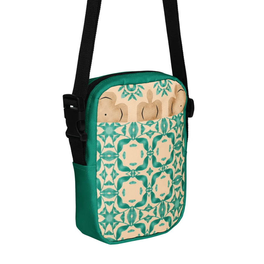 Teal and Tan Boho Crossbody Bag – Two-Pattern Style product image (7)