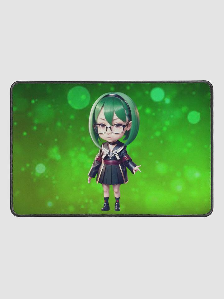 (Green CHIBI) K Desk Mat 12" x 18" product image (1)