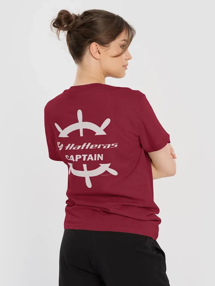 Hatteras Captain - T-Shirt - Dark Shirt w/White Logo product image (1)
