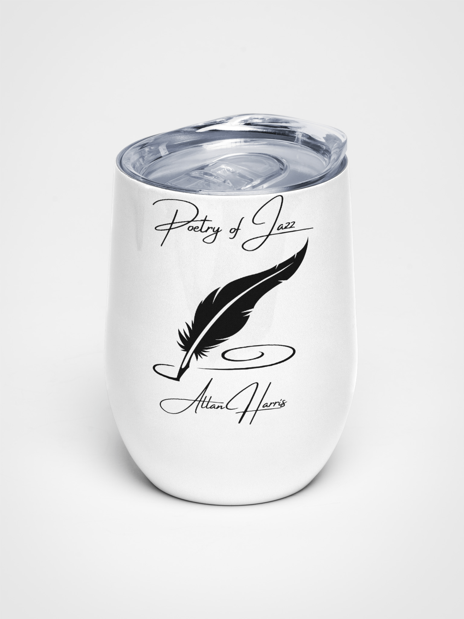 Allan Harris: Poetry of Jazz wine tumbler product image (1)