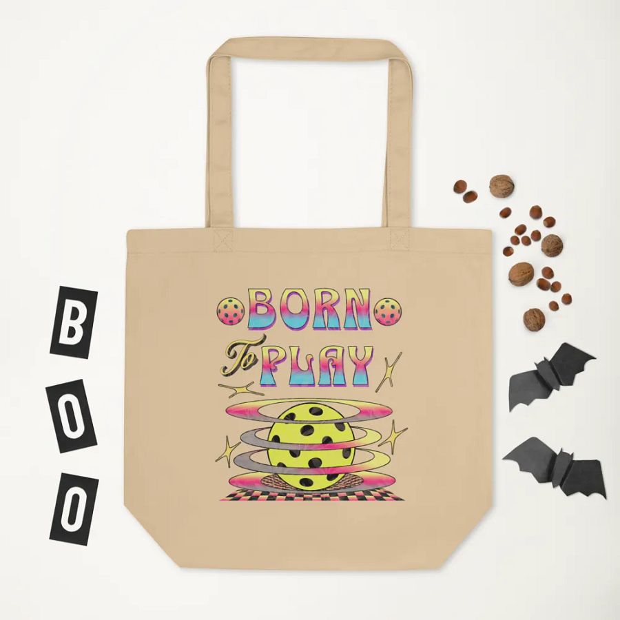 Born To Play Pickleball Playful Spin Tote Bag product image (5)