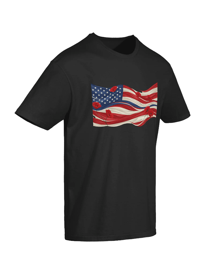 Poppies & Stripes Unisex Tee product image (2)