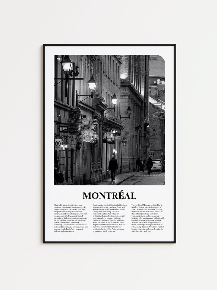 Montreal 02 Newspaper Poster product image (1)