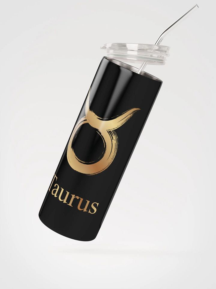 Shine with Golden Taurus: Luxury Steel Tumbler for Zodiac Enthusiasts product image (2)
