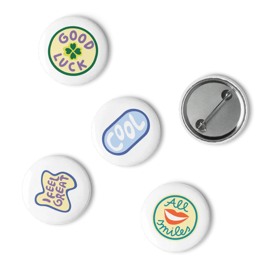 Set of Pin Buttons (vintage) product image (15)