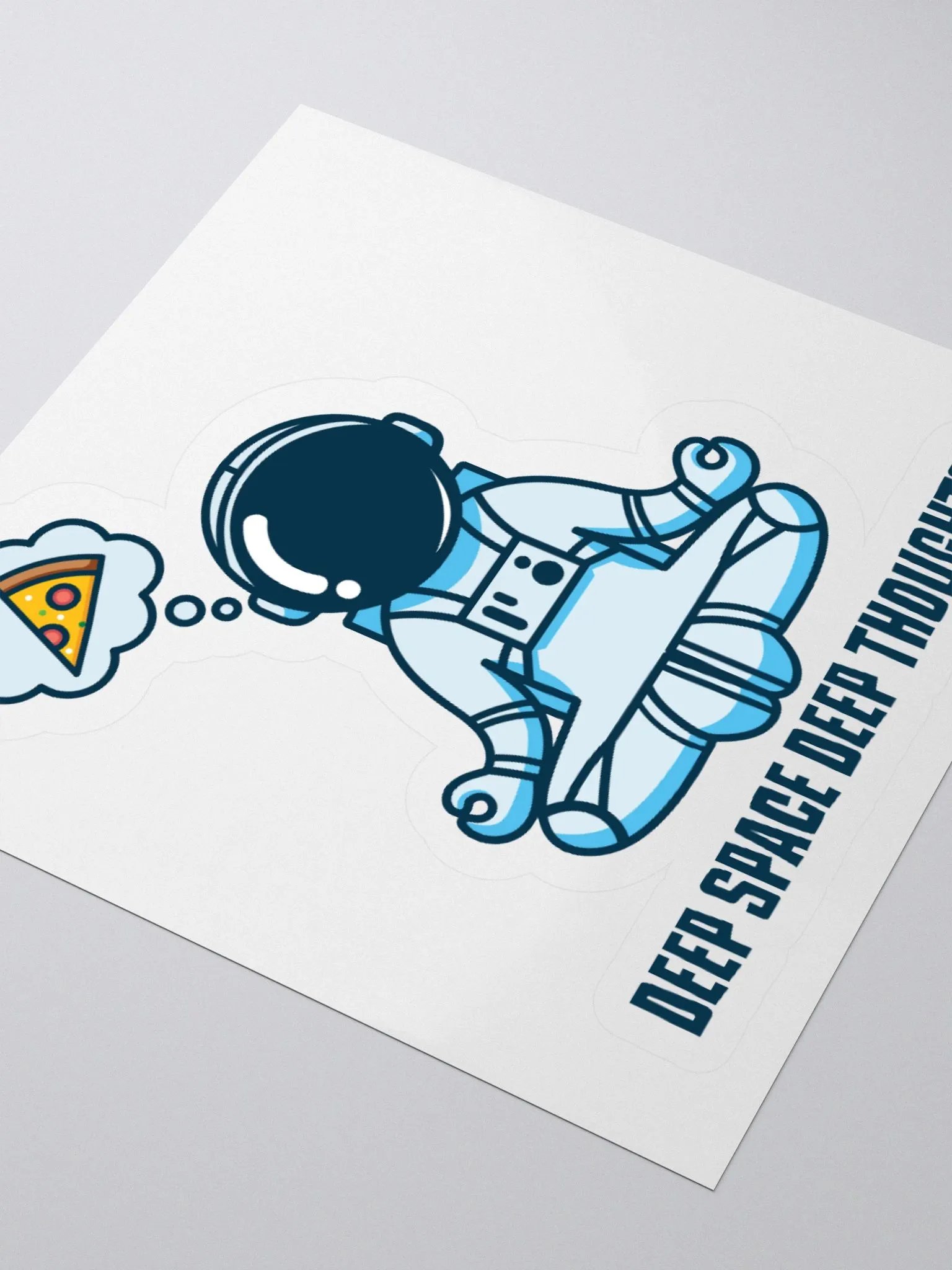 Deep Space, Deep Thoughts – Funny Astronaut Sticker product image (8)