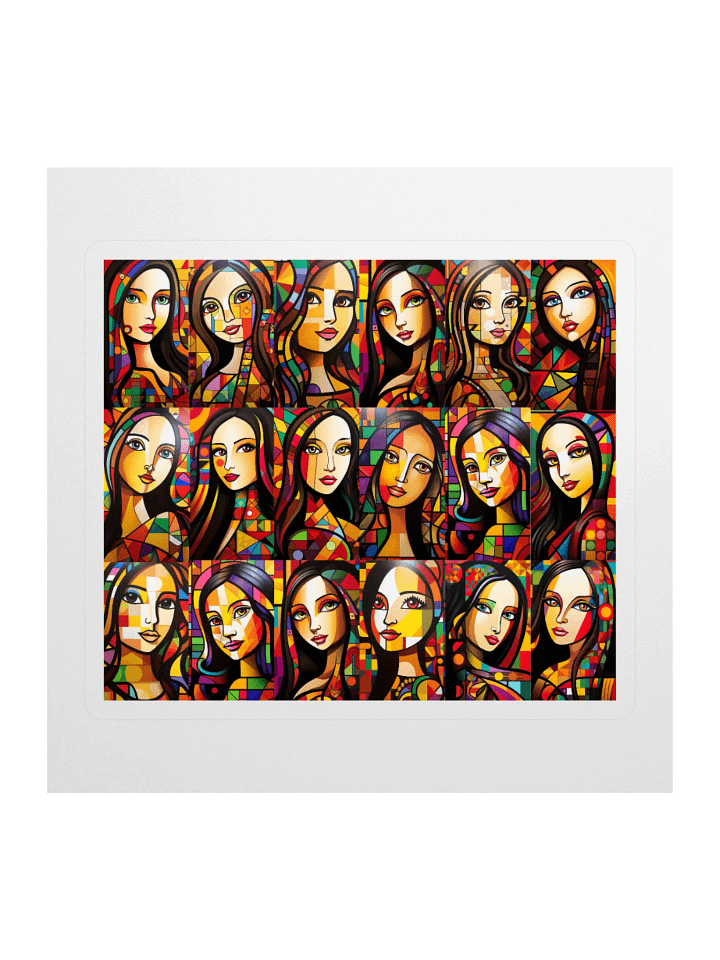 Mosaic Mona Lisa Goddesses Sticker Set product image (1)