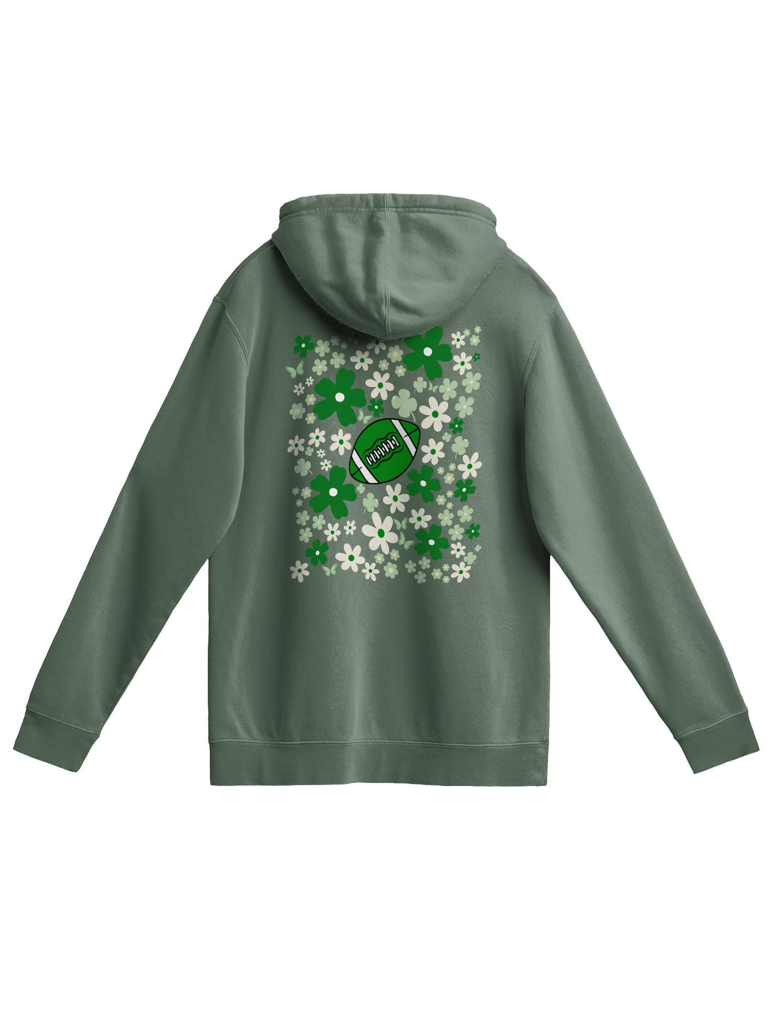 Floral Football Good Luck Hoodie product image (2)