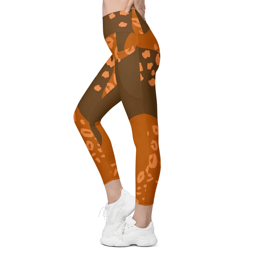 Orange Organic Flow All-Over Leggings product image (6)