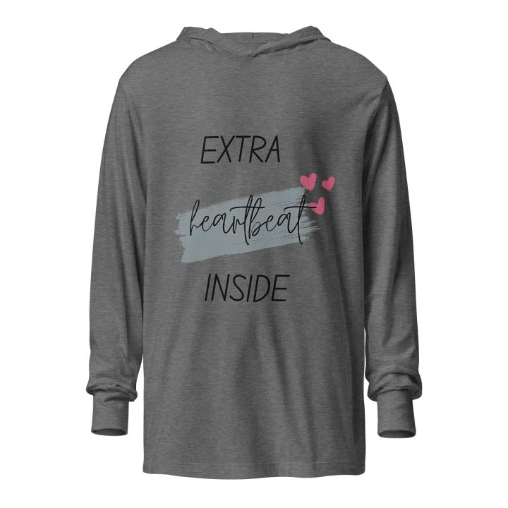 Extra Heartbeat Inside Hoodie,New Mom Hoodie, Baby Announcement Gift product image (2)