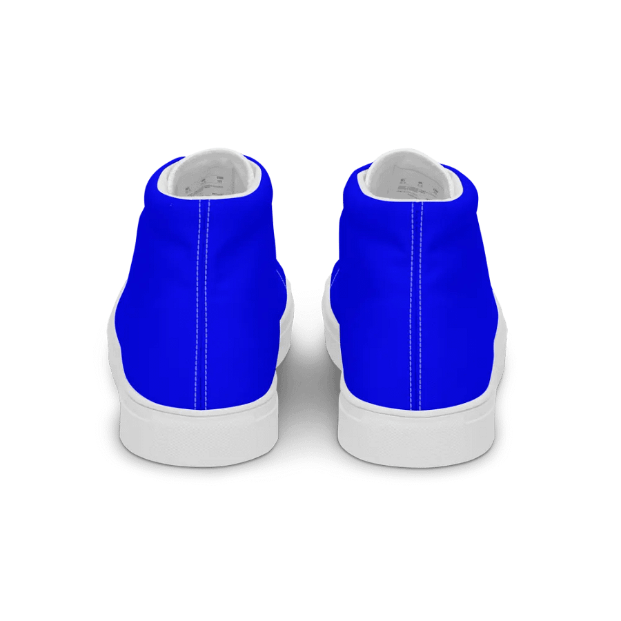 Men's all blue high top canvas Flandan art sneakers product image (2)