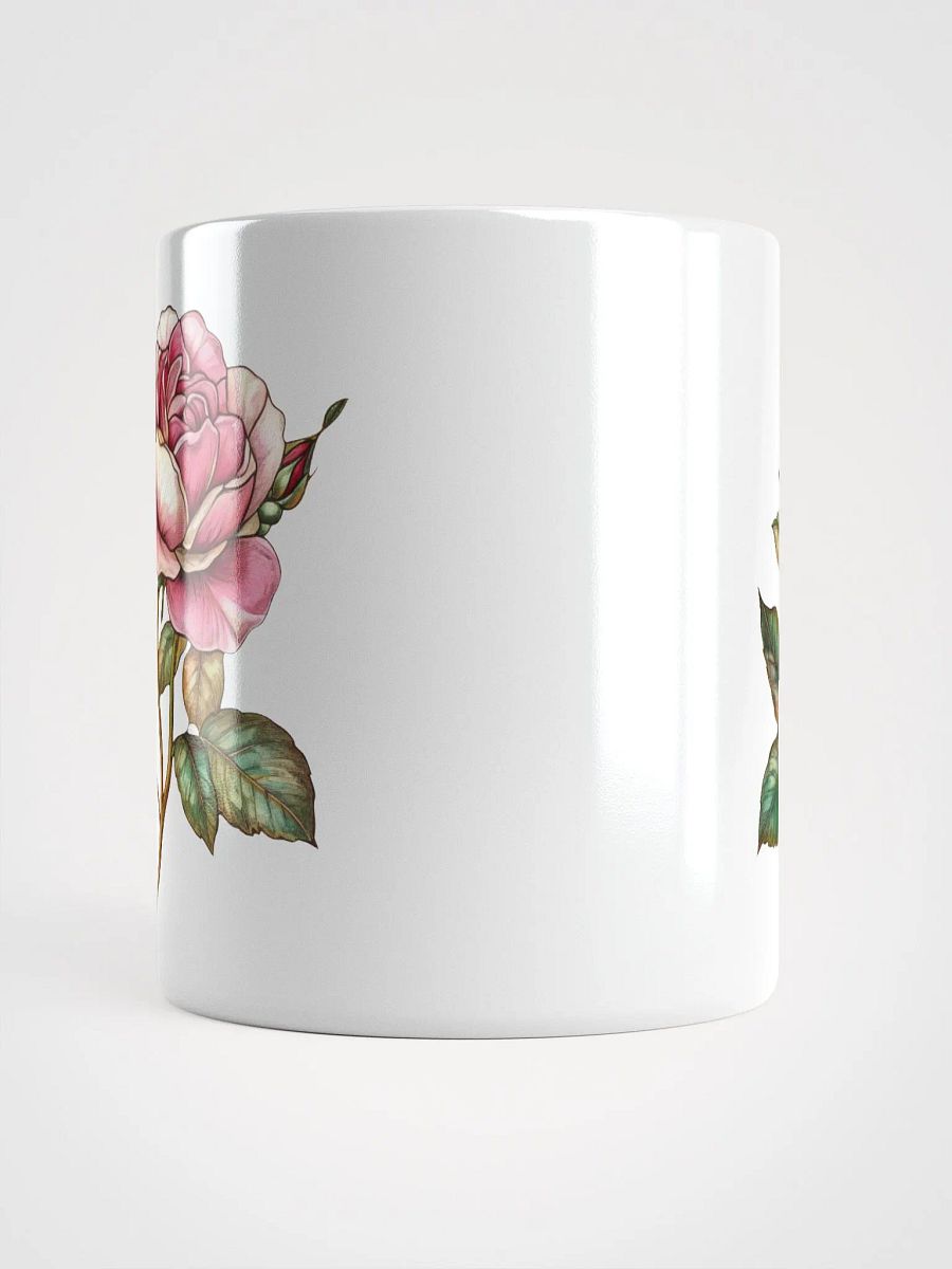 Stained Glass Rose White Glossy Mug product image (15)