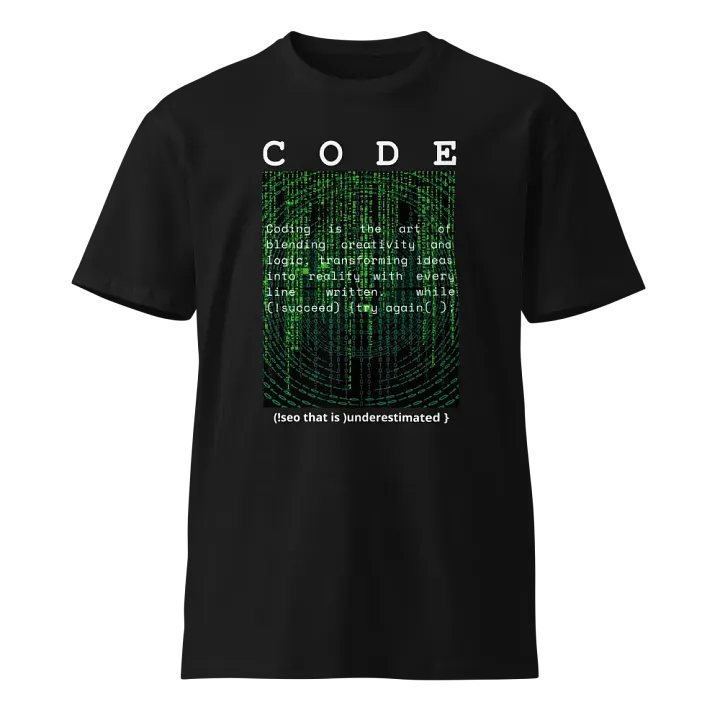 Binary Code Fusion T-Shirt product image (1)