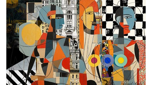 🙂Urban Life by Edward Martin. Mixed Media Collage Prints are available 🙂