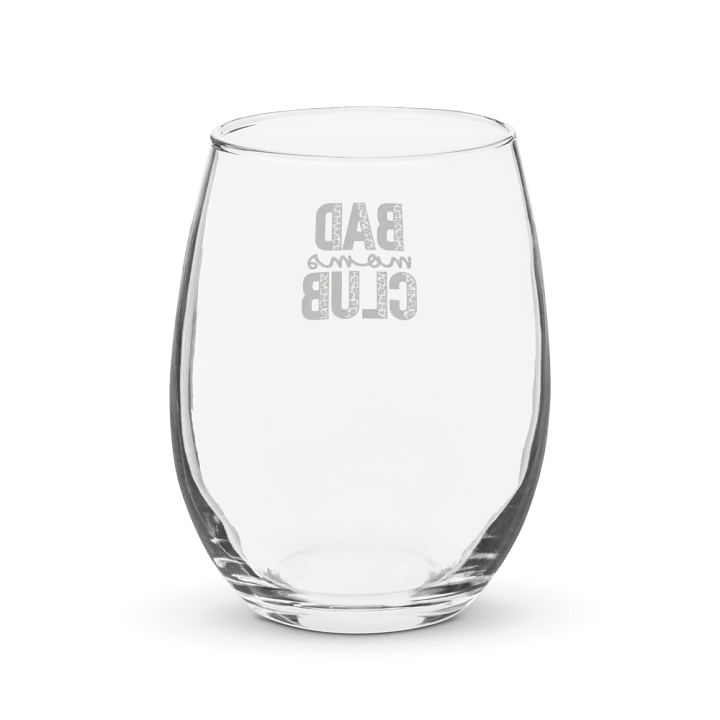Leopard Print 'Bad Moms Club' Stemless Wine Glass product image (2)