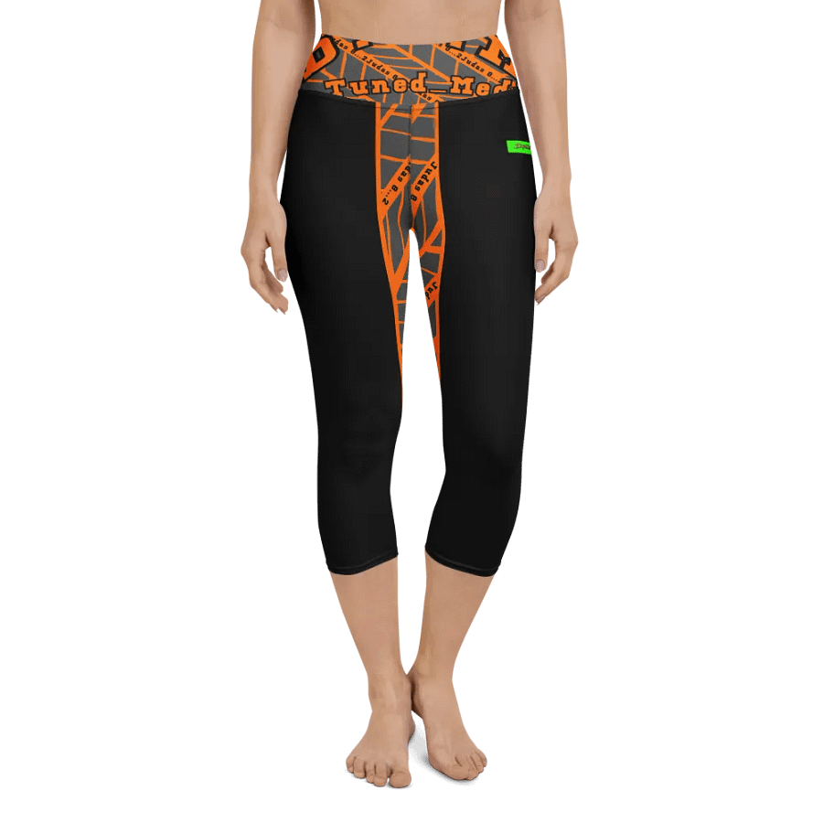 90s Vibes All-Over Yoga Capri Leggings product image (4)