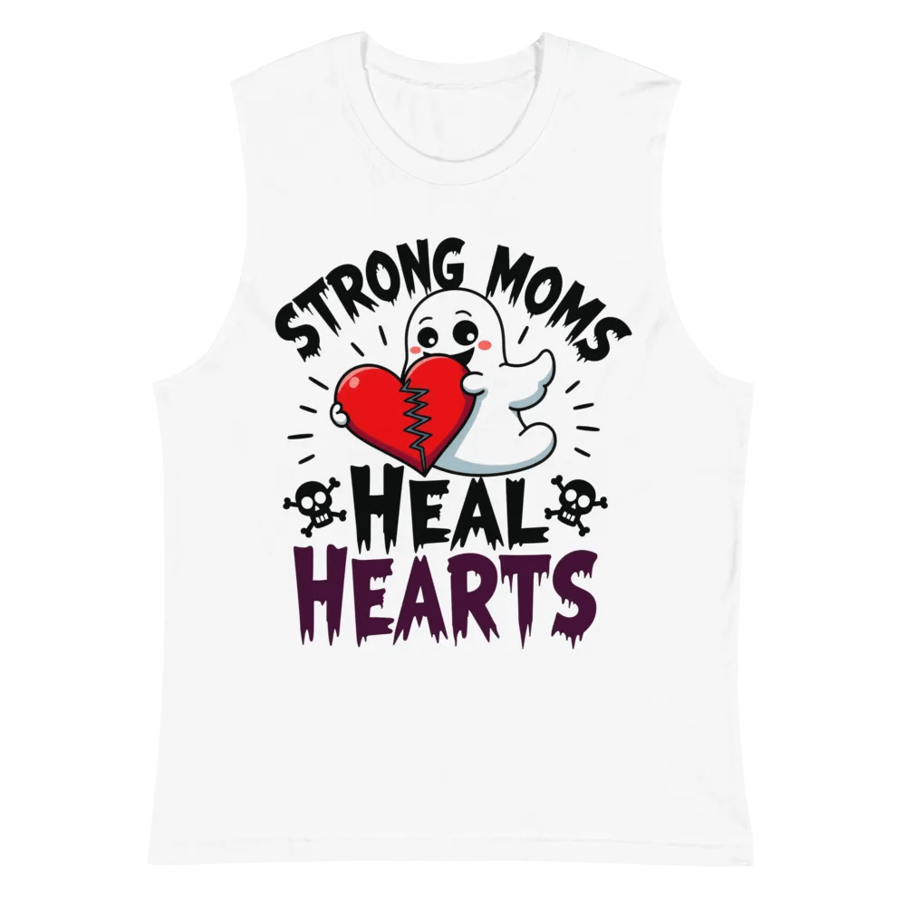 Strong Moms Heal Hearts Muscle Tank product image (2)