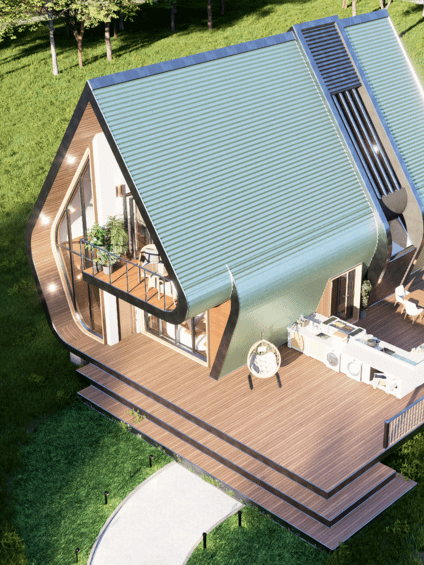 A Frame House 017 - Drawings\Blueprints CAD + PDF + 3D Model product image (3)