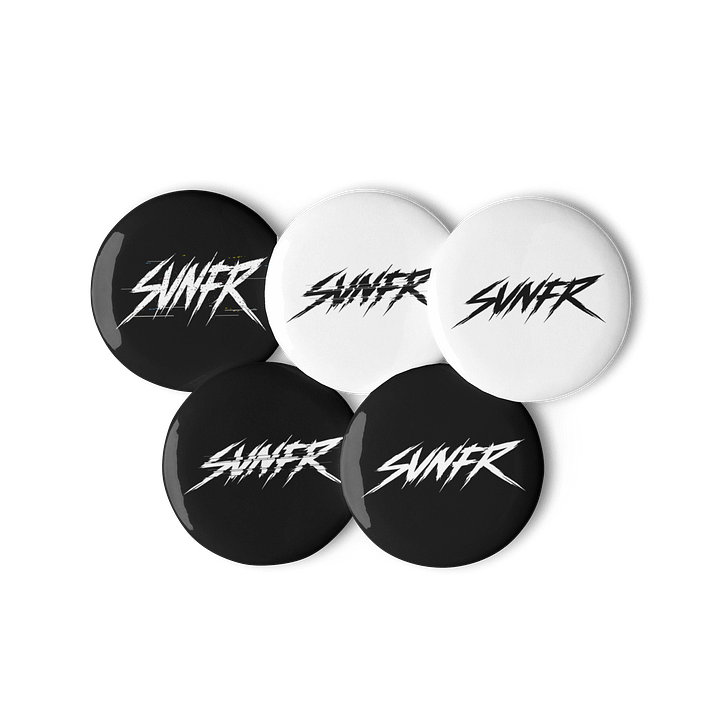 Glitch Pins (Black/White Set) product image (3)