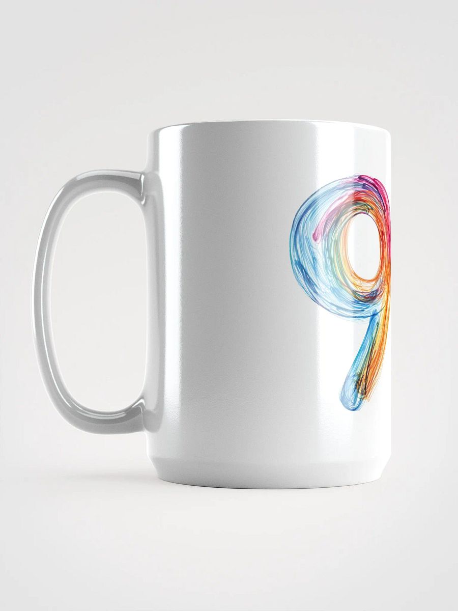 Vibrant Number 9 White Glossy Mug product image (6)
