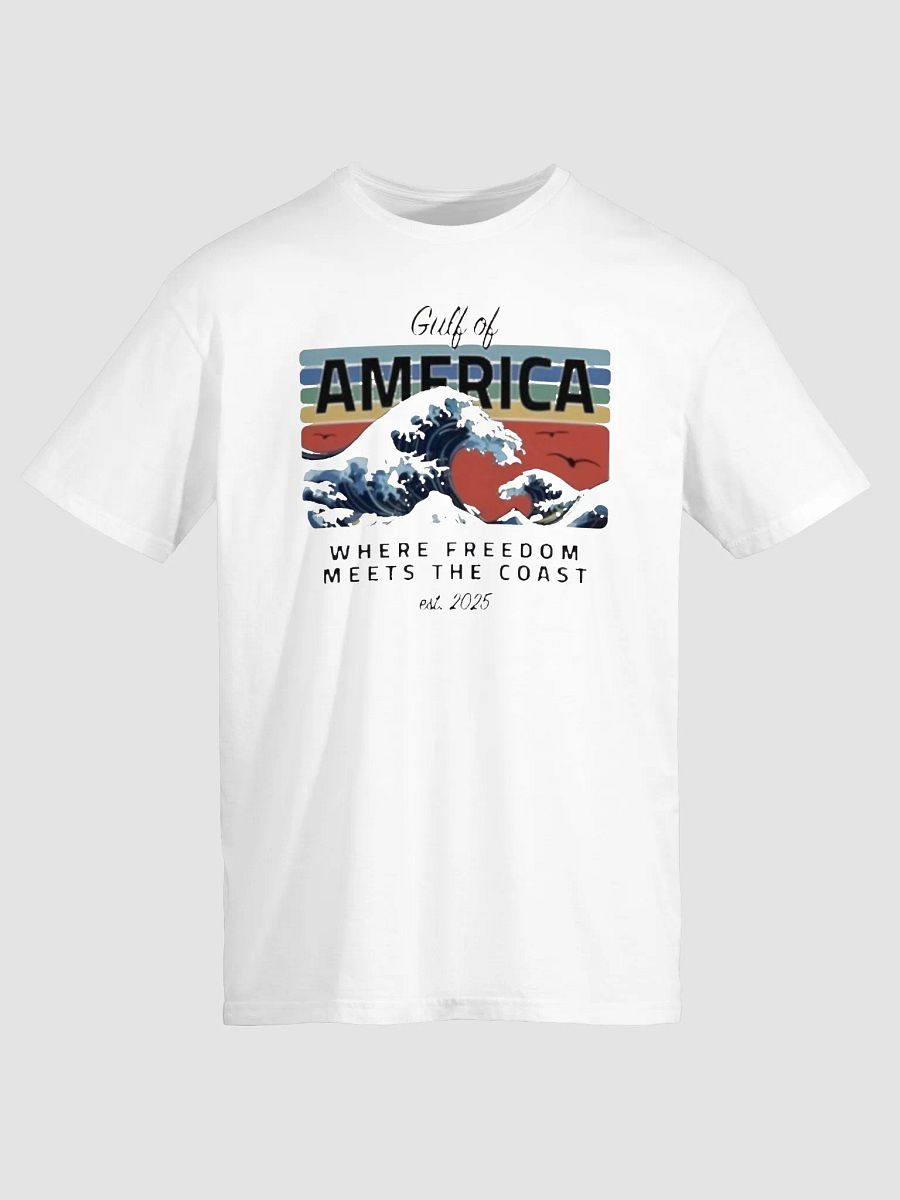 Gulf Of America Where Freedom Meets The Coast Est. 2025 T-Shirt product image (1)