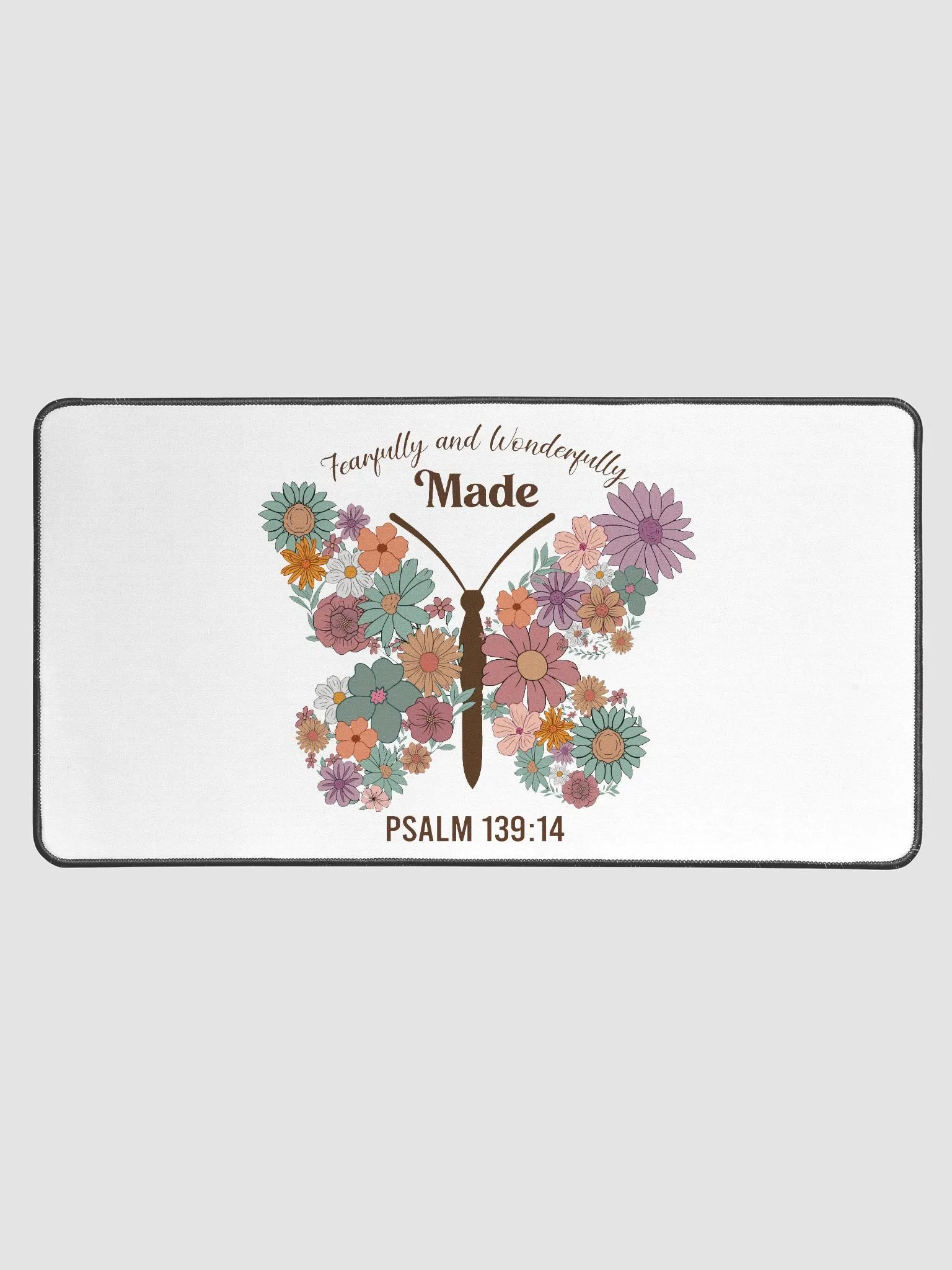 Fearfully & Wonderfully Made - Psalm 139:14 Desk Mat product image (1)