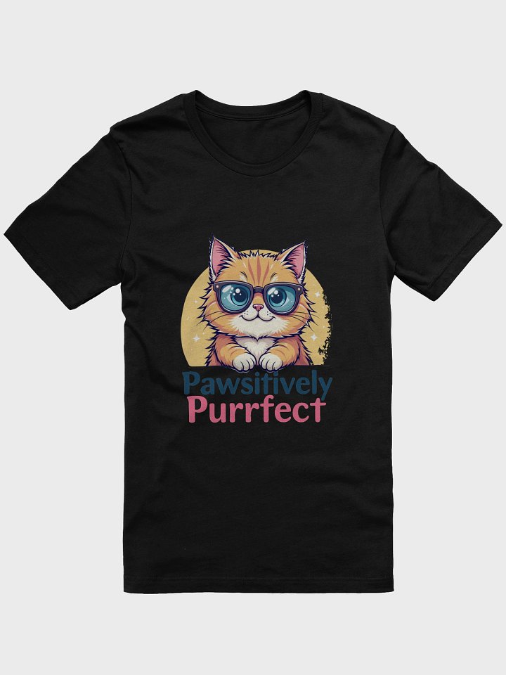 Whimsical Cat with Glasses T-Shirt product image (3)