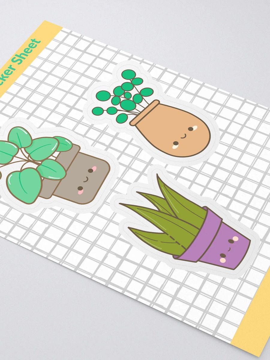 Cute Kawaii Plants Sticker Sheet product image (3)