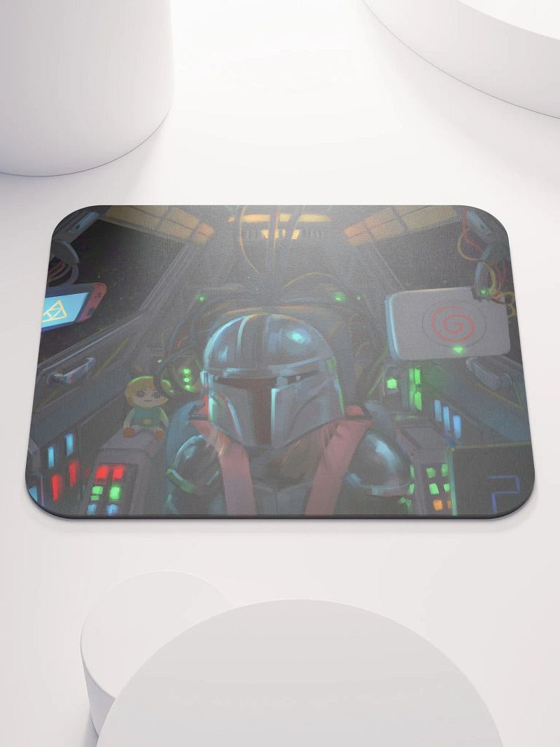 Spacey Inner Bounty Hunter: Mandalorian SCM Mouse Pad