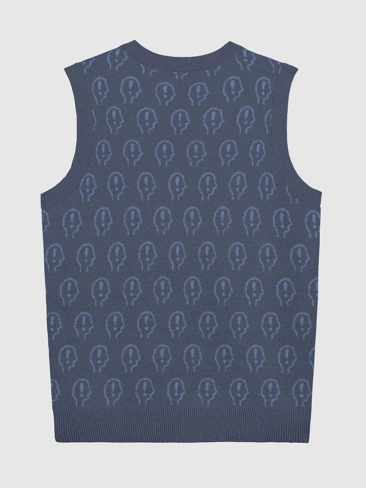EXCLAIMING MENTALLY (duotone navy) knitwear vest product image (9)