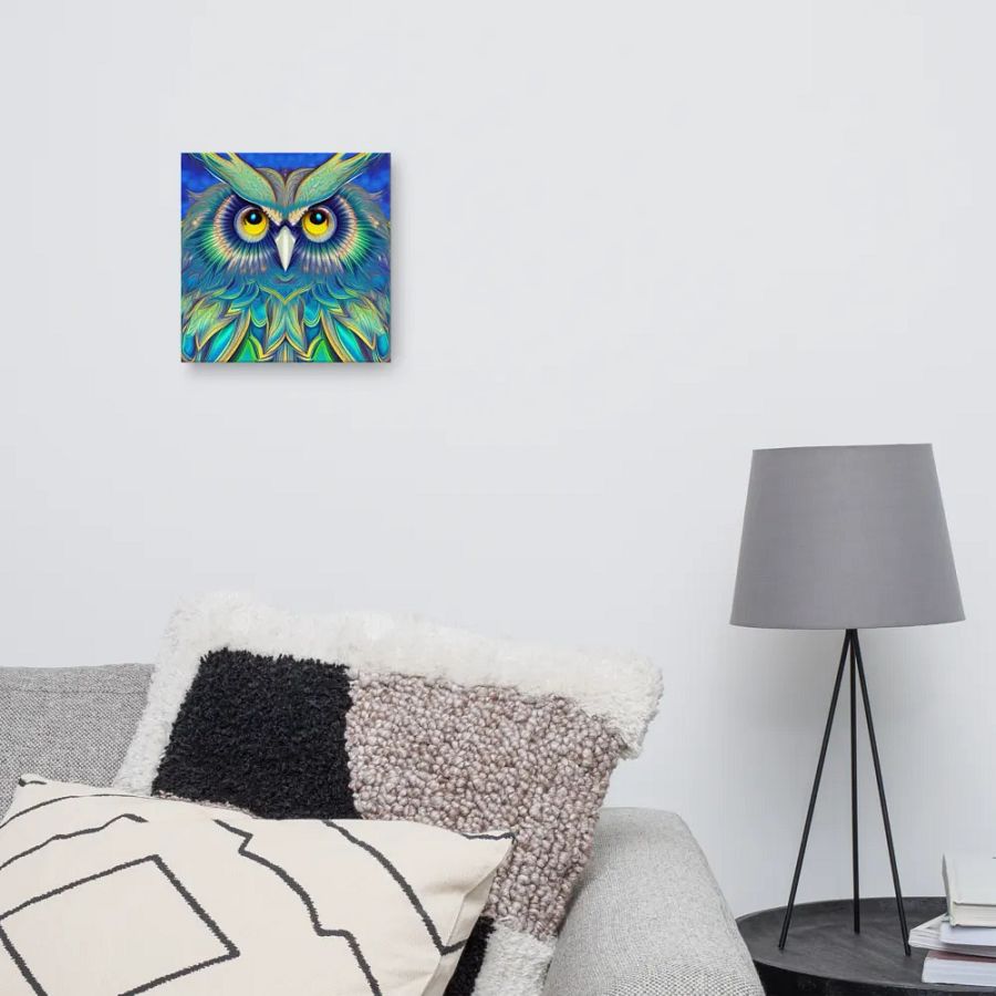 Fantasy Fractal Owl Art - v3 product image (8)