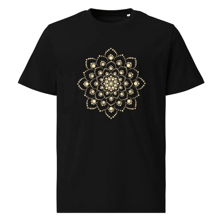 Golden-Brown Mandala Organic T-Shirt product image (1)