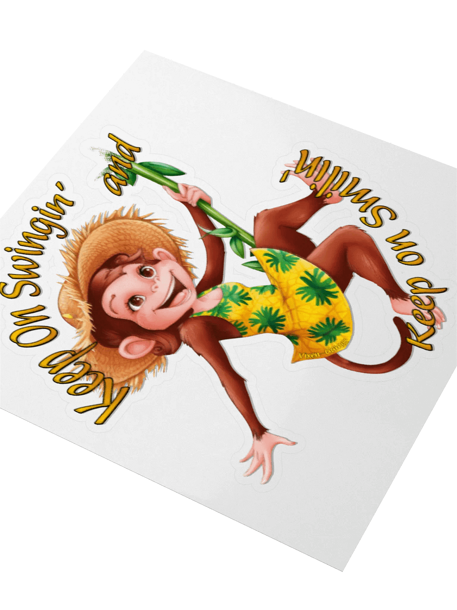 Keep On Swingin' Keep on Smilin' Vinyl sticker product image (7)