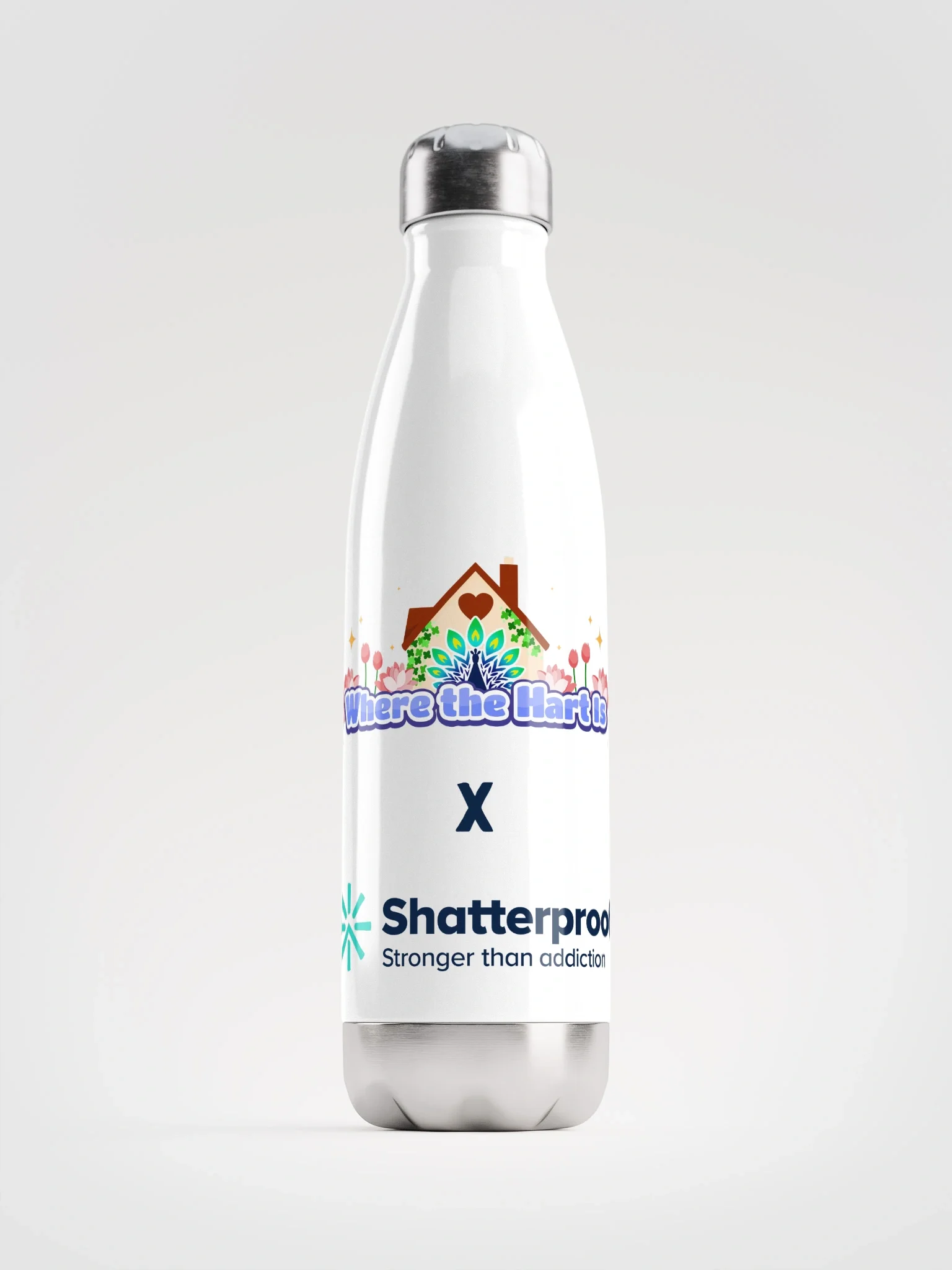 Lisa J Ketrick Memorial Annual Fundraiser Memento Water Bottle - White product image (1)