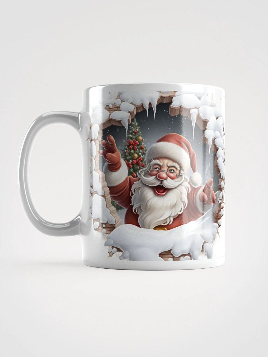 Santa's Snowy Cavern 3D Christmas Mug - Enchanting Double-Sided Wonder product image (16)