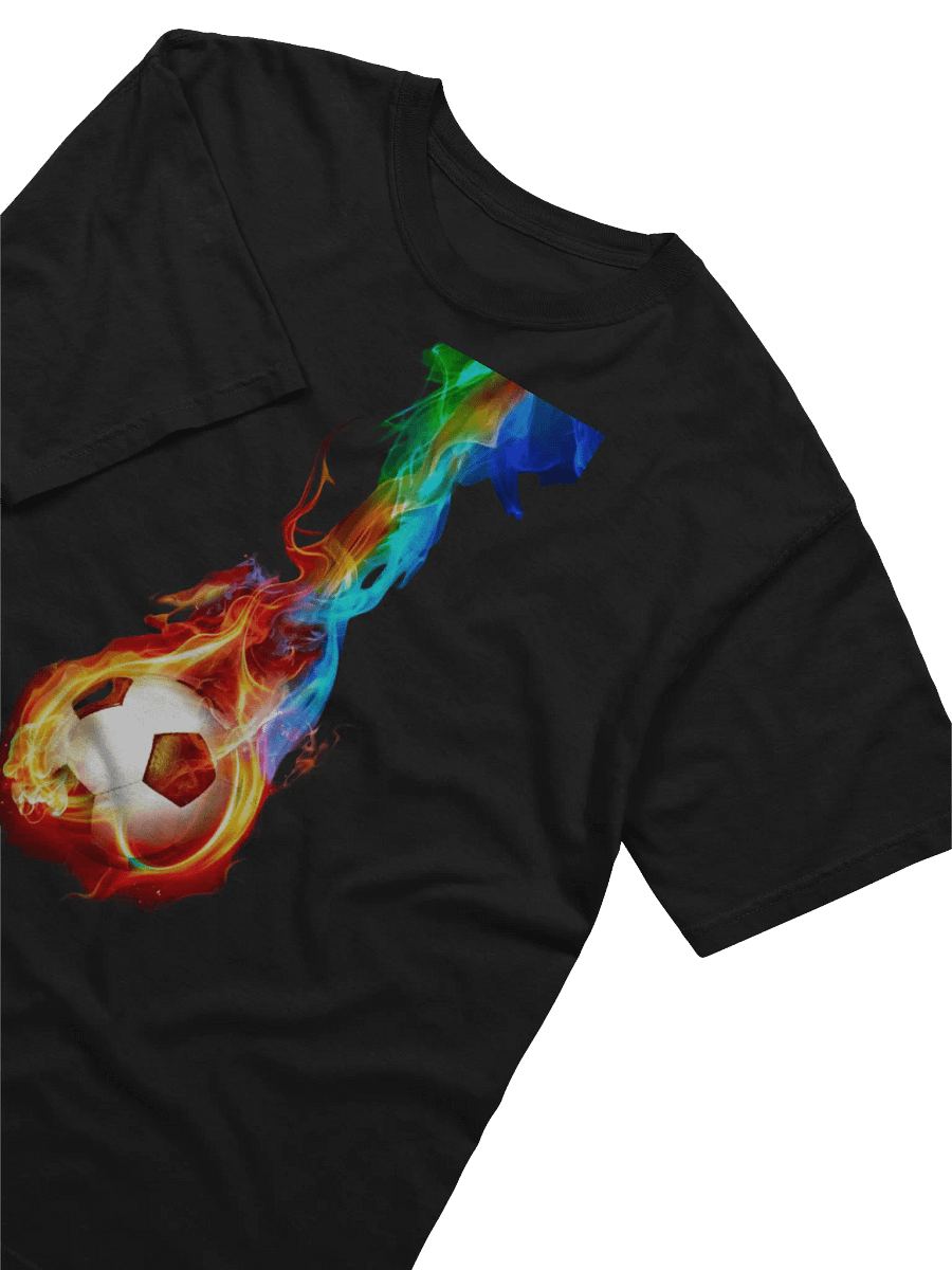 Flaming Soccer Energy T-Shirt product image (12)
