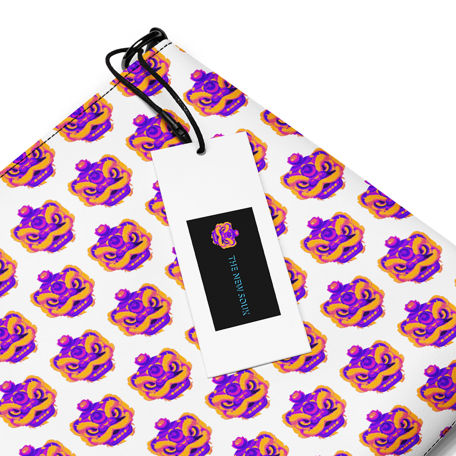 Dragon Dance Mask Crossbody Adventure Bag - White product image (4)