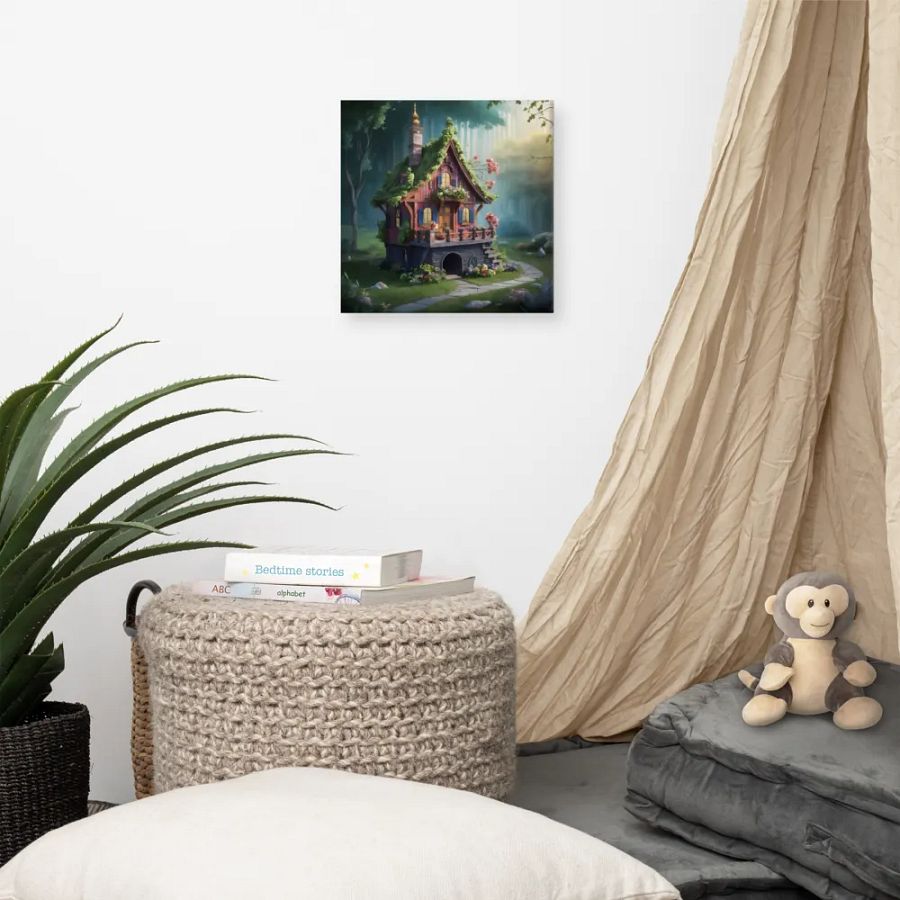 Watercolour Fairy House Art - v14 product image (7)