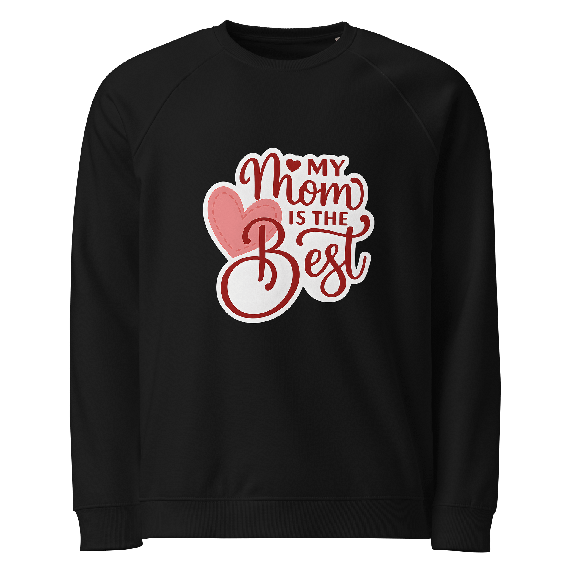 My Mom is the Best Sweatshirt | Heart & Script Font Mom Sweater | Cute Hand-Lettered Mother’s Day Gift product image (1)