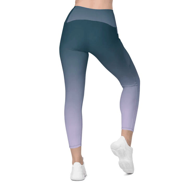 All-Over Print Crossover Leggings with Pockets product image (2)
