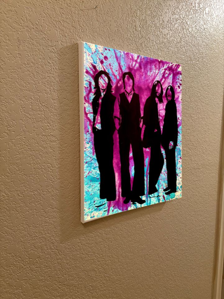 Canvas Prints “The Four Brits Silhouette Splatter” product image (2)