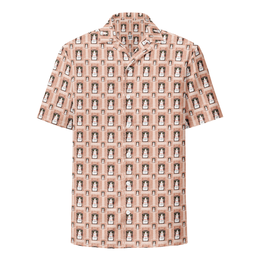 Tabby Cat Hawaiian Shirt - Tan product image (1)