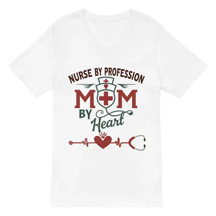 Heartfelt Nurse Mom V-Neck Tee product image (2)