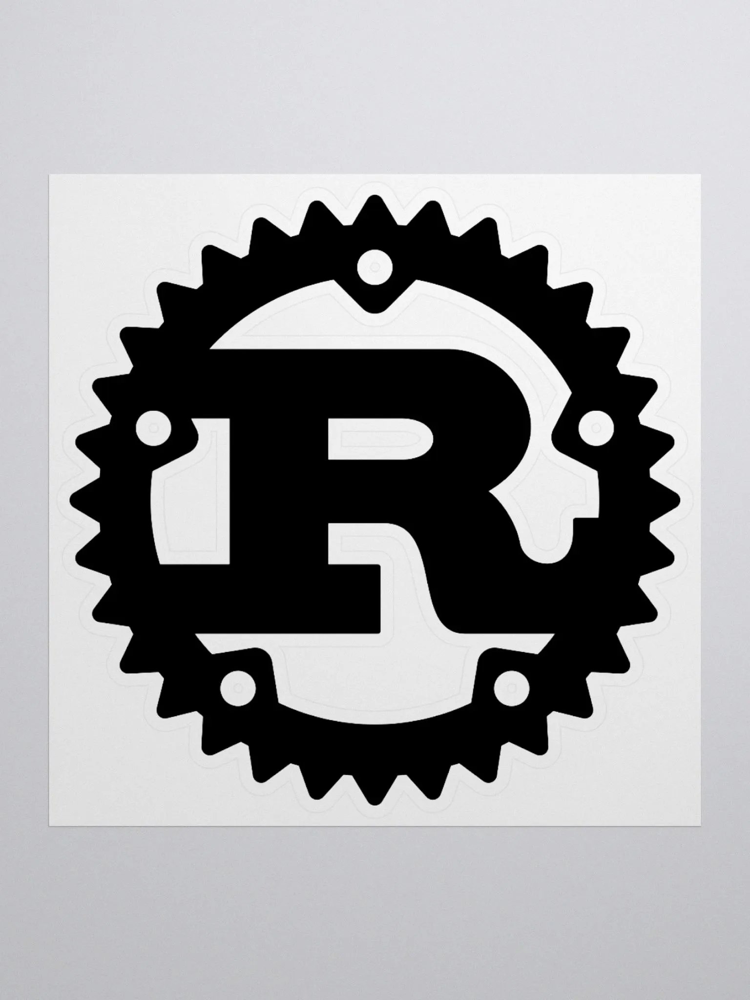 Rust Black Logo sticker product image (1)