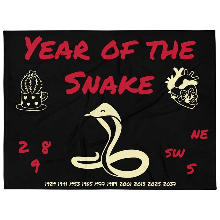 Year of the Snake Throw Blanket product image (1)