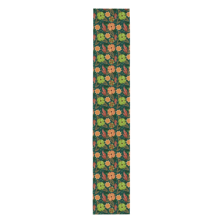 El Yunque Teal Floral Rainforest Table Runner product image (1)